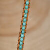 Wholesale retro winding double-layer hand rope ethnic turquoise bracelet lovers woven bracelet jewelry