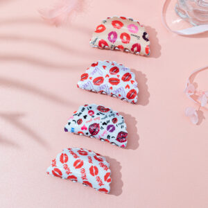 Wholesale fashion Valentine's Day hair accessories party hairpin lip grip back shark clip sweet head accessories