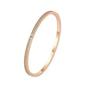 40A-A-4 Rose Gold Diamond-Encrusted Bracelet