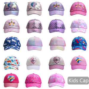 Wholesale Foreign trade new baby girl children's hat cartoon baseball hat unicorn sun hat Love peaked cap for men