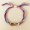 oly-012fc67412ce02f878670994707897bc Wholesale Heart Shape Braid Rope Bracelets For Unisex, Perfect For Independence Day Celebration