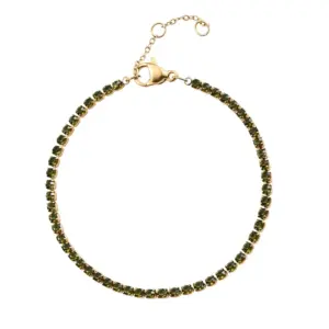 Gold/1.3*1.1cm-August / Green