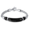 oly-0166aff8d1e6bab42f5c63d6db250fab Wholesale OPK Jewelry Factory Fashion Retro Stainless Steel Chain Stitching Tiger Eye Titanium Steel Men's Bracelet