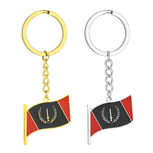 Wholesale Hot Selling 201 Stainless Steel Oil Drop American Black Geometric Pendant Water Plated 18K Real Gold Necklace Unisex Couple Versatile Sweater Chain Accessory
