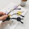 Wholesale Ultra Small Frame Round Retro Sunglasses for Men and Women Mini Small Round Frame Table Mirror Traitor Glasses Hip-Hop Sunglasses