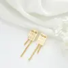 Wholesale Watermelon Tassel Stud Earrings For Women With 925 Sterling Silver Posts And Copper Body Inlaid With Zircon
