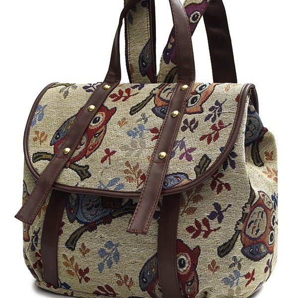 oly-0185fa810f0cdf22522855ec98921709 Wholesale Women's casual backpack retro style backpack handbag