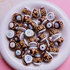 04-english word coffee / (sold by piece) diameter is about 16mm, hole diameter is about 2mm
