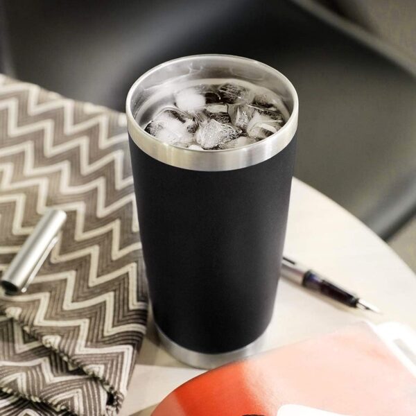 Wholesale  Car Cup Car Large Capacity Ice Cup Double Vacuum Stainless Steel Beer Straw Thermos Cup