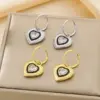 Wholesale Ion Plating (IP) 18K Gold Plated Heart Shape 304 Stainless Steel Vintage Style Simple Style Commute Waterproof Non Tarnish Drop Earrings