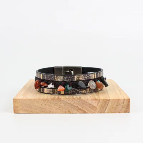 oly-01a073a087b7a2b6cdb8de6c23e55cf0 Wholesale natural stone bracelet original hand-woven multi-layer leather bracelet men's fashion bracelet
