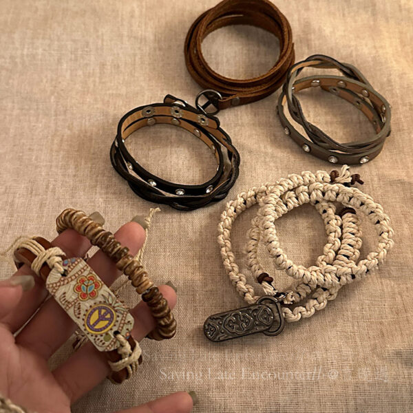 Wholesale Vintage Ethnic Style Cowhide Woven Bracelet Women's Bohemian Style Design Sense Couple's Best Friend Personalized Bracelet