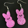 oly-020423645ebed980270e3d0ca761a4a3 Wholesale Easter Jewelry Rabbit Colorful Shiny Acrylic Girls Earrings Shiny Oily Rainbow Earrings