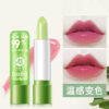 Wholesale aloe lipstick color change lip balm moisturizing waterproof anti-dry temperature change lipstick