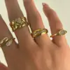 oly-0211ae3fc23d93284408a802f1e78b2c Wholesale Streetwear Heart Shape Titanium Steel Zircon Open Ring