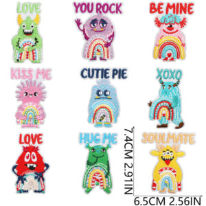 A set of 9 (valentine's day monsters)