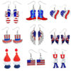 Wholesale Alloy independent sun earrings with wings, butterflies, rhinestone-encrusted boots, and dripping oil pendant earrings