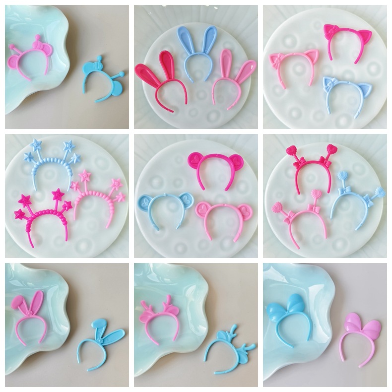 Wholesale No. 8 Duck Headband Accessories Heart Rabbit Ears Cat Ears Antlers Plastic Accessories