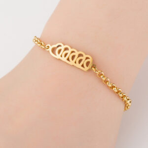 5 Peach Hearts (Gold)