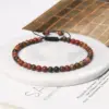 Wholesale Fashion Solid Color Natural Stone Beaded Bracelets 1 Piece