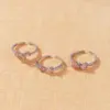Wholesale Women’s Petal Open Ring With Natural Stone Inlay, Copper Base Featuring 18K Real Gold Water Plating And Stone Texture Craft