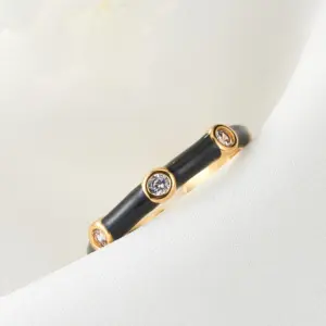 14K Gold H-6488 / Black