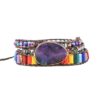 oly-0282d7a8bb6e046668624a960db58618 Wholesale amethyst woven women's bracelet bohemian creative multi-layer bracelet
