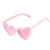 Wholesale  Point Pearl Love Sunglasses Party Sunglasses Women's Fashion Heart Glasses Valentine's Day Gift