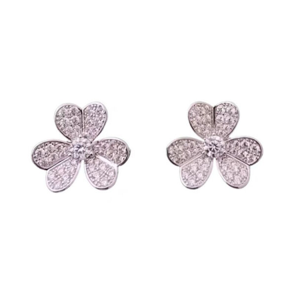 Wholesale Copper-plated full-diamond necklace with cross chain earrings