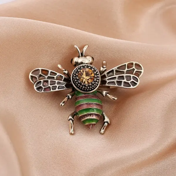 Wholesale Cartoon Style Pin Imitation Pearl Alloy Rhinestone Enamel Unisex Brooches