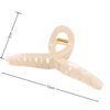 oly-02fe156320fb4c44878ffe77d4556333 Wholesale Jelly Hair Catcher with Large Hair Volume and Cross-Over Shark Clip, Simple, Fashionable and High-End Hair Claw on the Back of the Head
