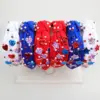 oly-03060e0939dc9af3c065fcc2e05dfa5e Wholesale Wide Headband American Independence Day Pearl Rhinestone Fabric Heart-shaped Sequin Star Headband Hair Accessory