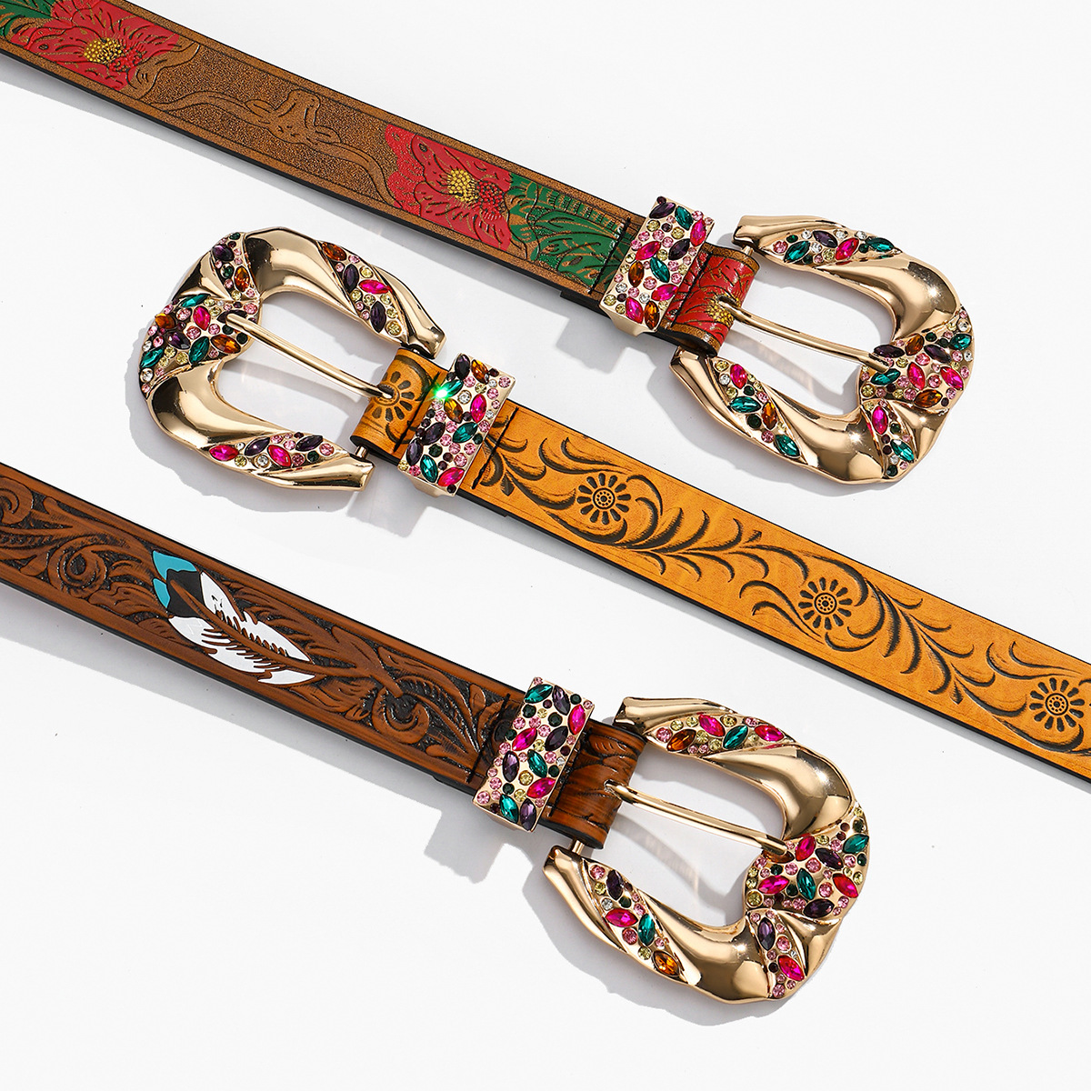 Wholesale European and American New Fashion Pattern Women's Decorative All-match Belt