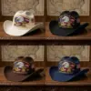 Wholesale Vintage Style American Flag Hat With Curved Brim, UV Protection, Made Of Polyester Featuring Printing For America's 250th Anniversary
