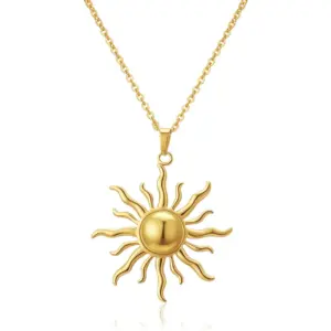 Sun Necklace / 18k