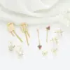 Wholesale Watermelon Tassel Stud Earrings For Women With 925 Sterling Silver Posts And Copper Body Inlaid With Zircon