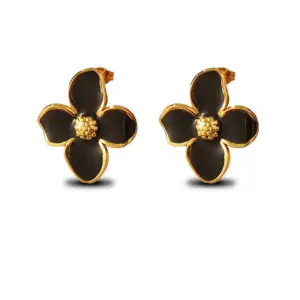 Multicolor-Golden Yellow / One Size / FYD6111-Black Earrings