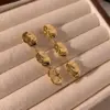 Wholesale PVD Coated Real Gold Plated 16K White Plating Solid Color 304 Stainless Steel IG Style Modern Classic Waterproof Non Tarnish Drop Earrings