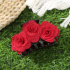 oly-0365eb2a362c10d242869c871a9cc3bb Wholesale Autumn and Winter Flocking Rose Grab Clip Back Head Disc Hair Red Hairpin Headwear Valentine's Day