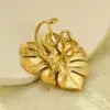 Wholesale Jewelry Vacation Streetwear Leaves 304 Stainless Steel 18K Gold Plated PVD Coated Rings