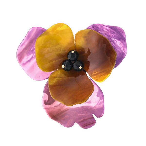 Wholesale Acrylic handmade flower brooch, crystal corsage, women's brooch, pearl jewelry