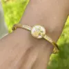 Wholesale PVD Coated 18K Gold Plated Starfish Shell 304 Stainless Steel Casual Retro Simple Style Plating Inlay Bangle