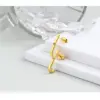 Wholesale Copper Solid Color Rack Plated 18K Gold Plated Casual Shiny Ear Studs