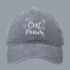 Wholesale Men's and Women's Letter CAT MOM Embroidered Washed Baseball Cap Outdoor Sports Washed Cotton Sunshade Cap Tide