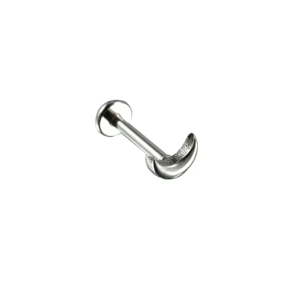 Wholesale 1 Piece 304 Stainless Steel Stone-Free Casual Hawaiian Tropical Lip Rings Star Moon Ion Plating (IP) 18K Gold Plated Ear Cartilage Rings & Studs
