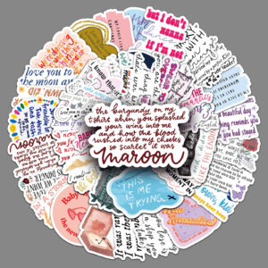 Wholesale 50 Taylor album graffiti stickers personalized cross-border lyrics peripheral decoration mobile phone shell computer tablet stickers