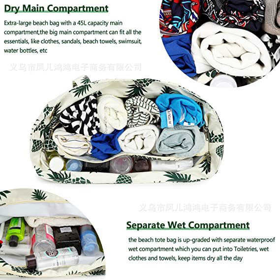 Wholesale Women's Bag Multifunctional Large Capacity Popular Tote Bag Travel Holiday Beach Bag Handbag