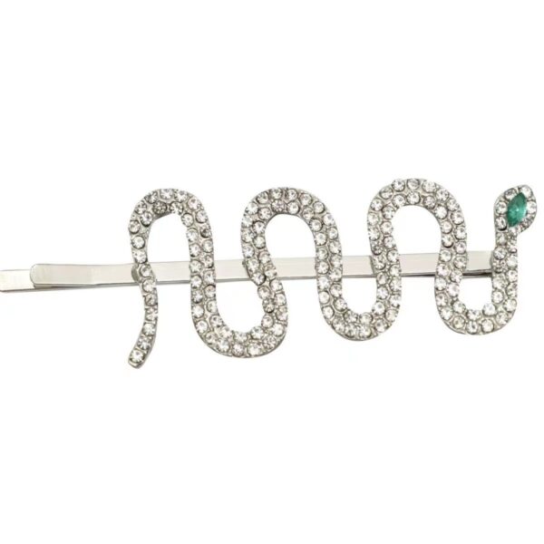 Wholesale Fashion Full Diamond Snake Hairpin Women's Alloy Rhinestone Clip Side Clip Bangs Clip Hairpin Hair Accessories