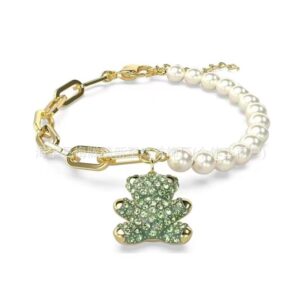 Pearl green bear bracelet