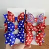 Wholesale Cartoon American Independence Day Hair Clip Star Bow Hair Accessories Festival Hair Clip Girl Hair Accessories
